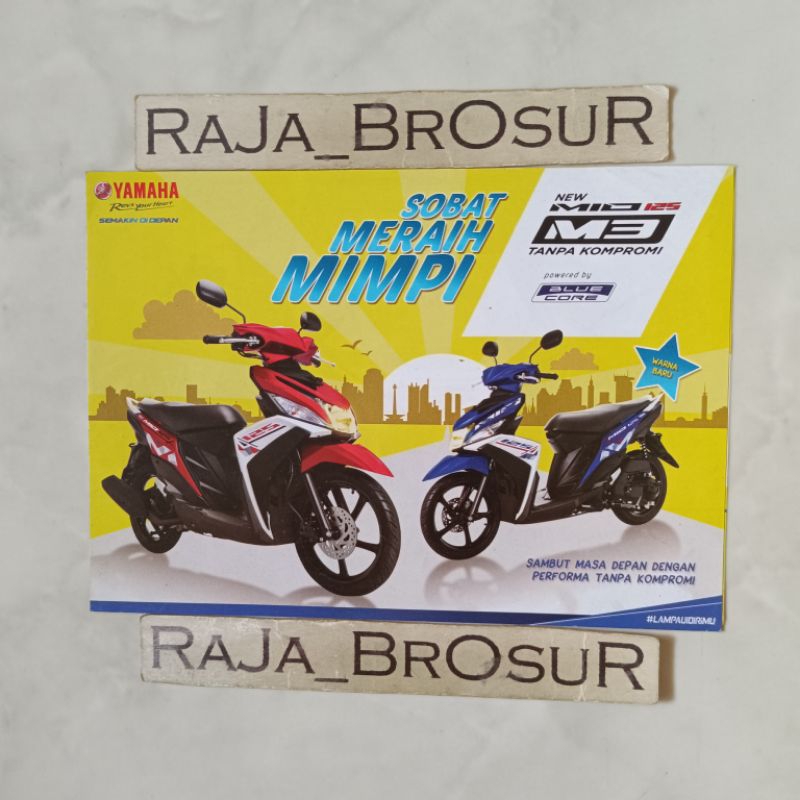 Poster brosur katalog flyer mini Yamaha Mio 125 M3 2017