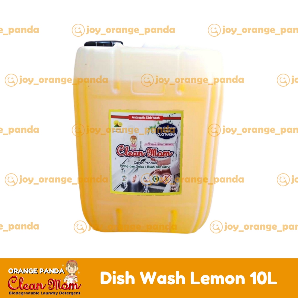 Clean Mom Dish Wash Lemon 10 Liter / sabun cuci piring, cuci tangan Lemon 10 Liter