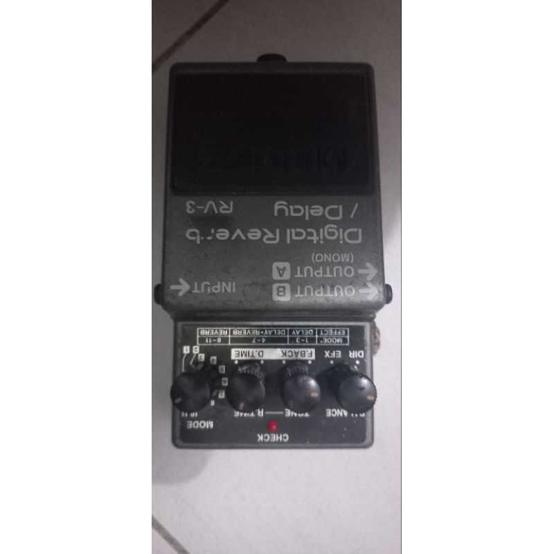 boss rv 3 digital reverb delay
