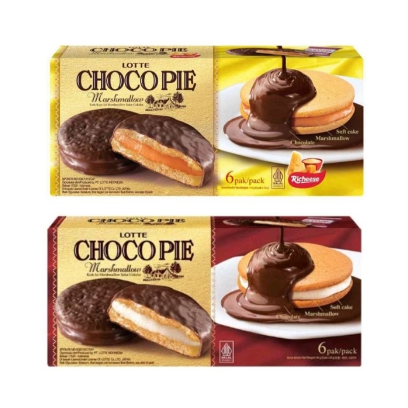 

Lotte Chocopie Marshmallow Vanilla/Keju 156Gr (6Sachet)