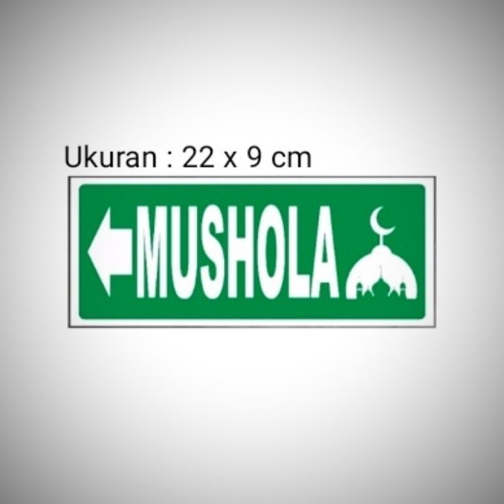

Kejar Grosir Sign Petunjuk Mushola Sign Board Acrylic Sign label Akrilik
