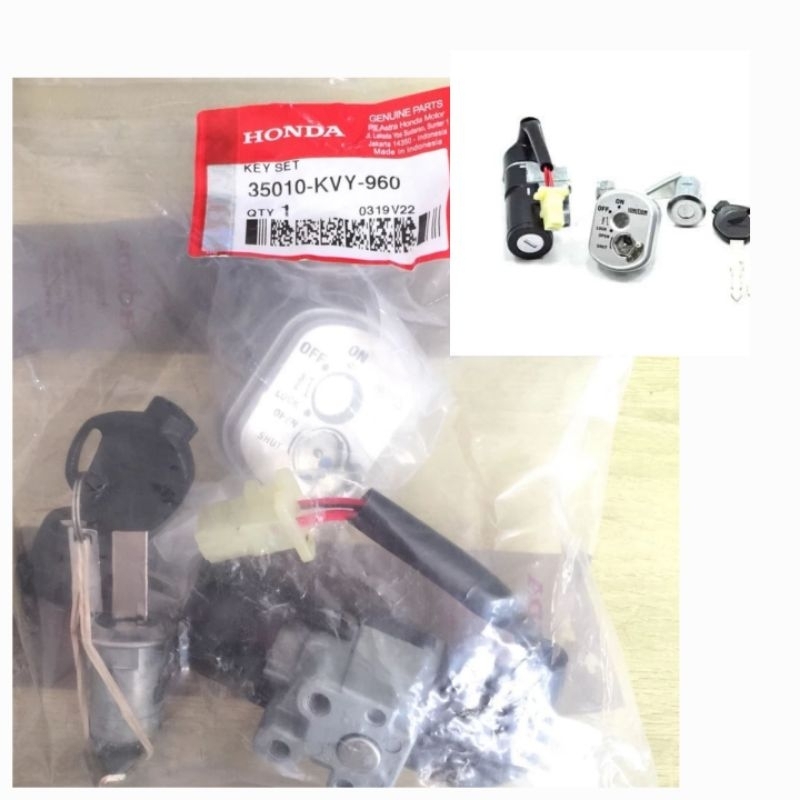 Kunci Set kontak Beat karbu Original AHM