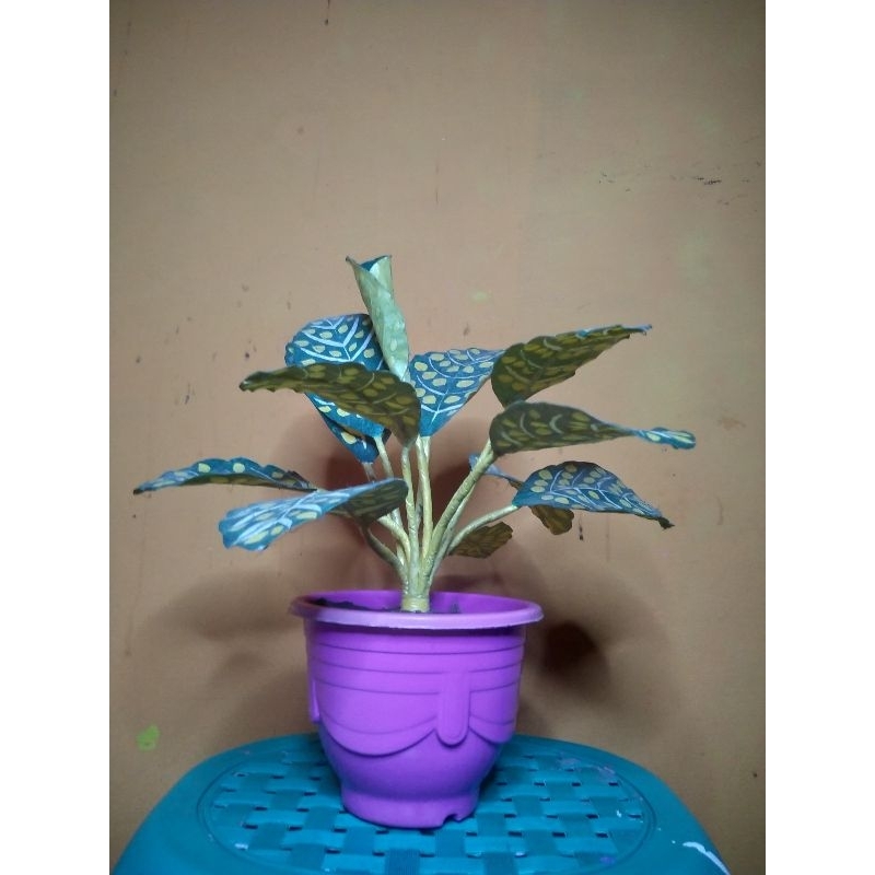 [Bunga Plastik Kresek] Bunga Kerajinan Tangan Tanaman Hias Aglonema