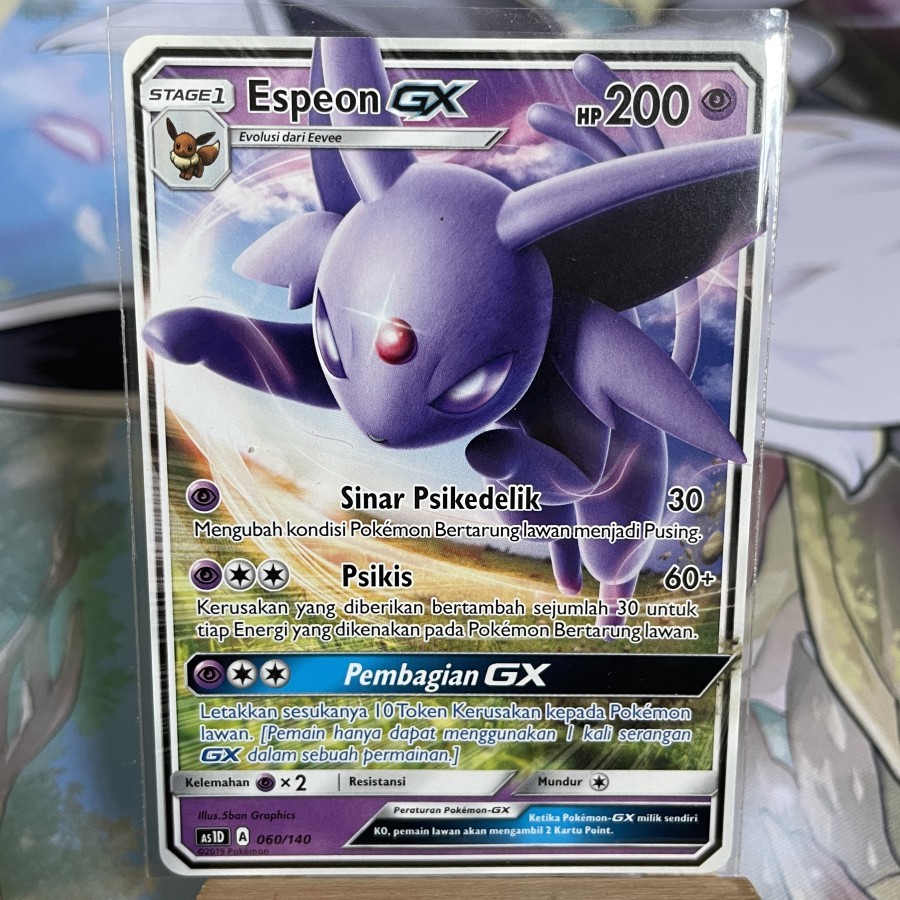 Produk Unggulan Espeon GX TD starter deck AS1D Hantaman pertama