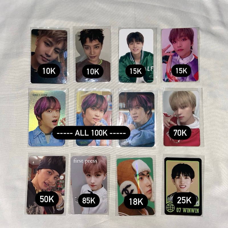 Photocard Nct Taeil Haechan Mark Jisung Renjun Winwin Kihno Neozone 2baddies Nct Xyz Mumo Hello Futu
