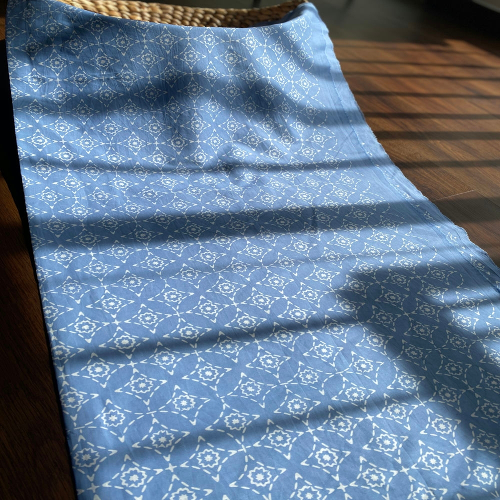 Kain Batik Series Dusty Blue #2