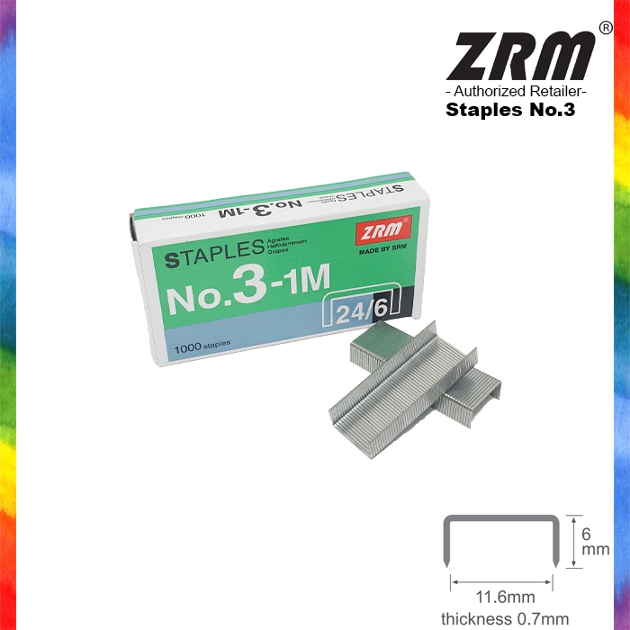 

ZRM Isi Staples No.3 / Refill Hekter Stapler No.3 20box