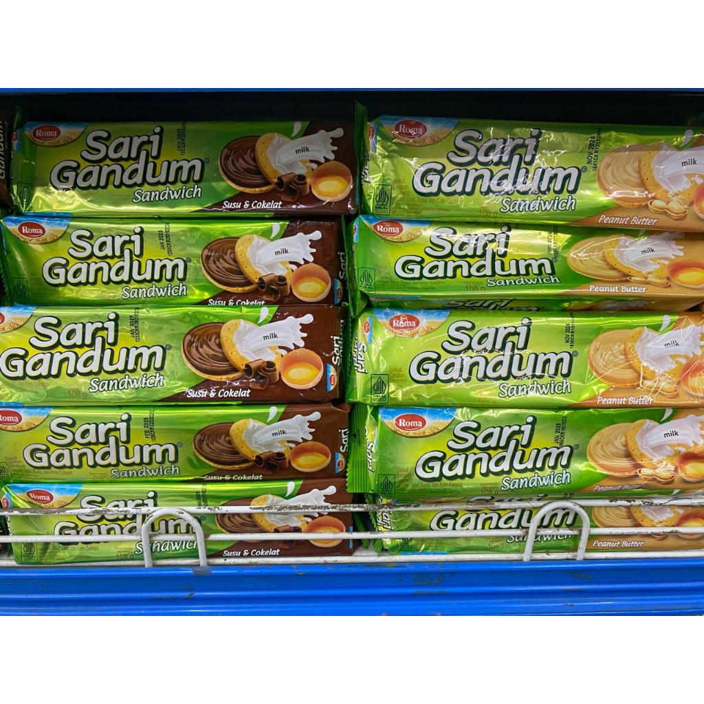 

ROMA SARI GANDUM SANDWICH 108G