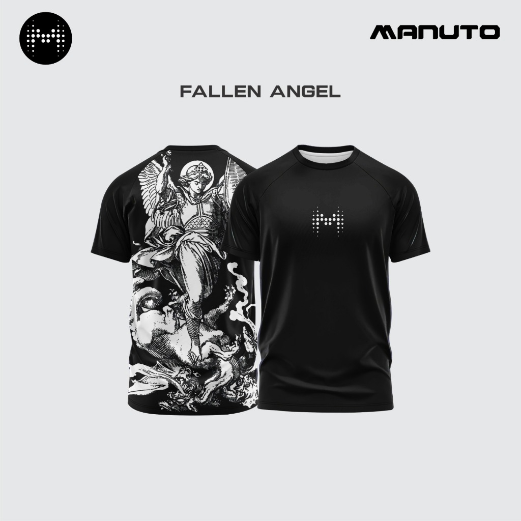 MANUTO Jersey Distro Jersey Hitam Kaos Distro Jersey Casual ootd Baju Jalan Baju Keren Kaos Murah Ku