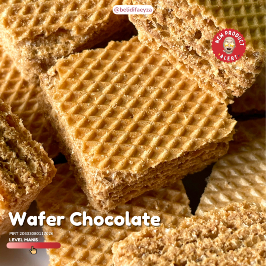 

Soft Wafer Chocolate - Roti Kue Kering Cemilan Wafer Coklat Manis Cookies Murah Hampers Khas Jogja Jawa Tengah