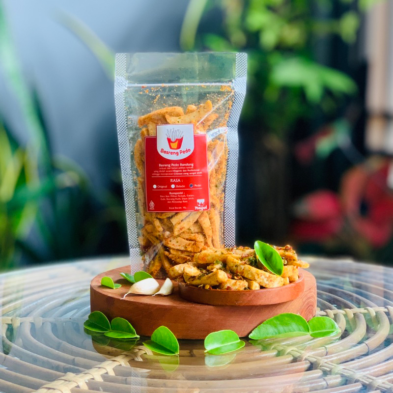 

Basreng Pedas Daun Jeruk Renyah Gurih Basreng Pedo Bandung Premium maujud food