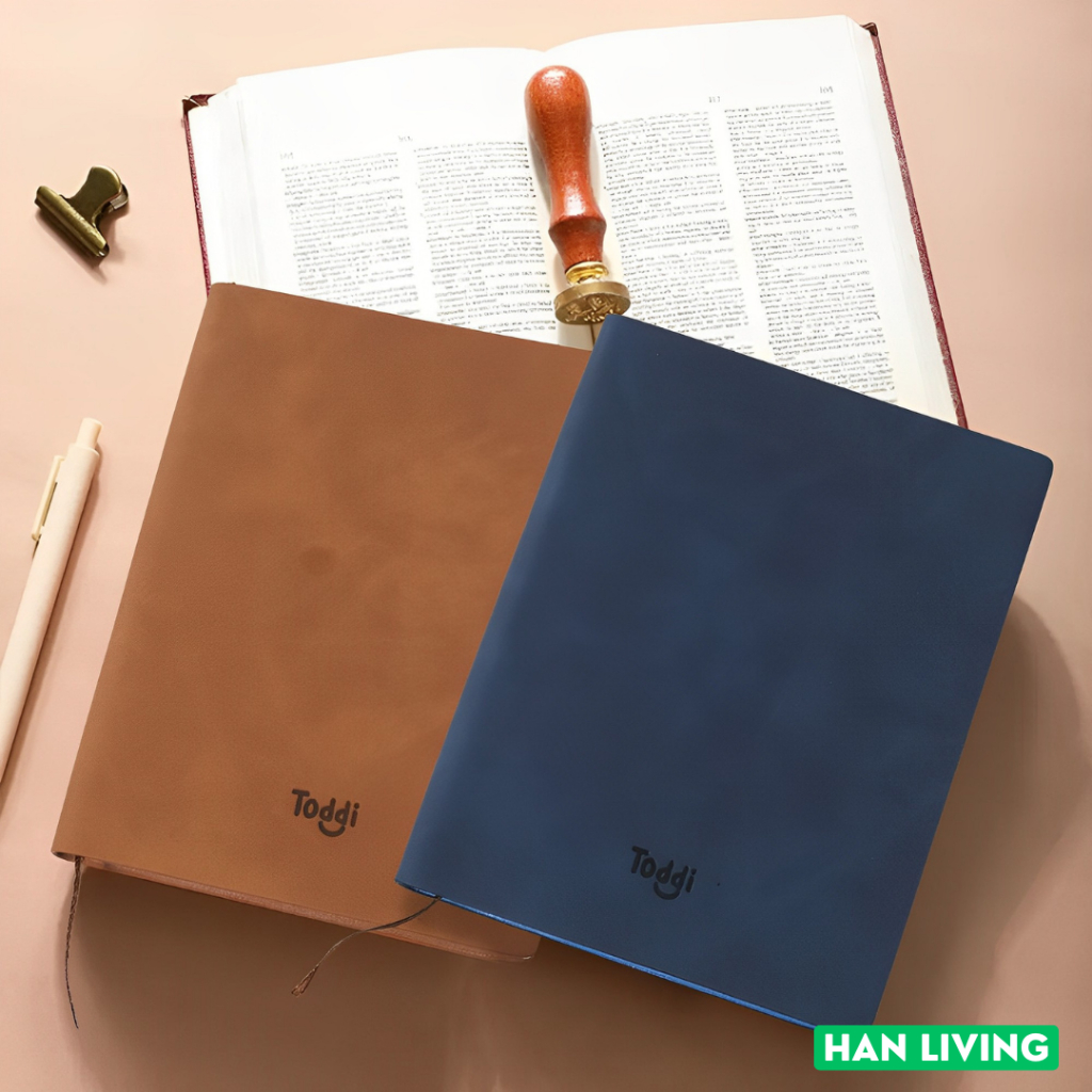 

HANLIVING Buku Catatan Harian Notebook Diary Cover Kulit 80 Lembar A6 - Brown