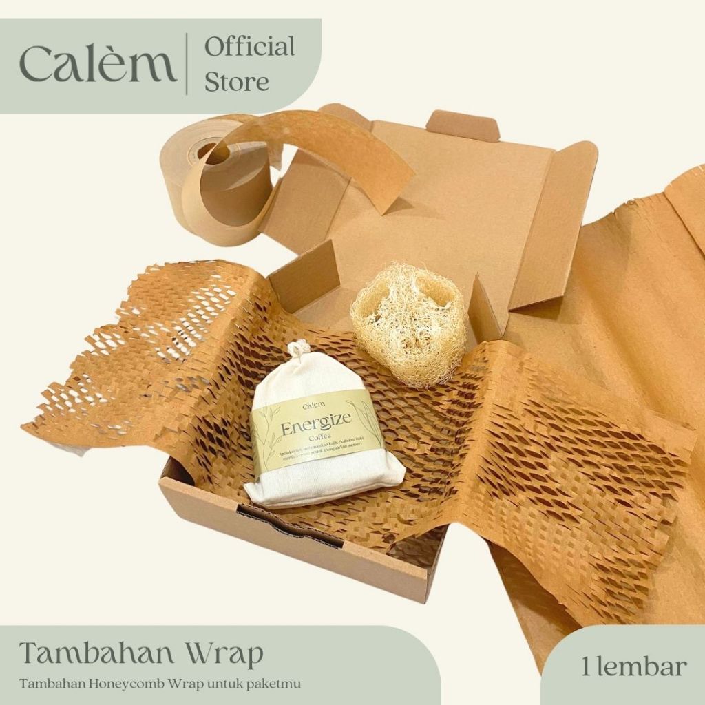 

Tambahan Honeycomb Wrap untuk Sabun Mandi Calem Sabun Batangan Organik dan Alami