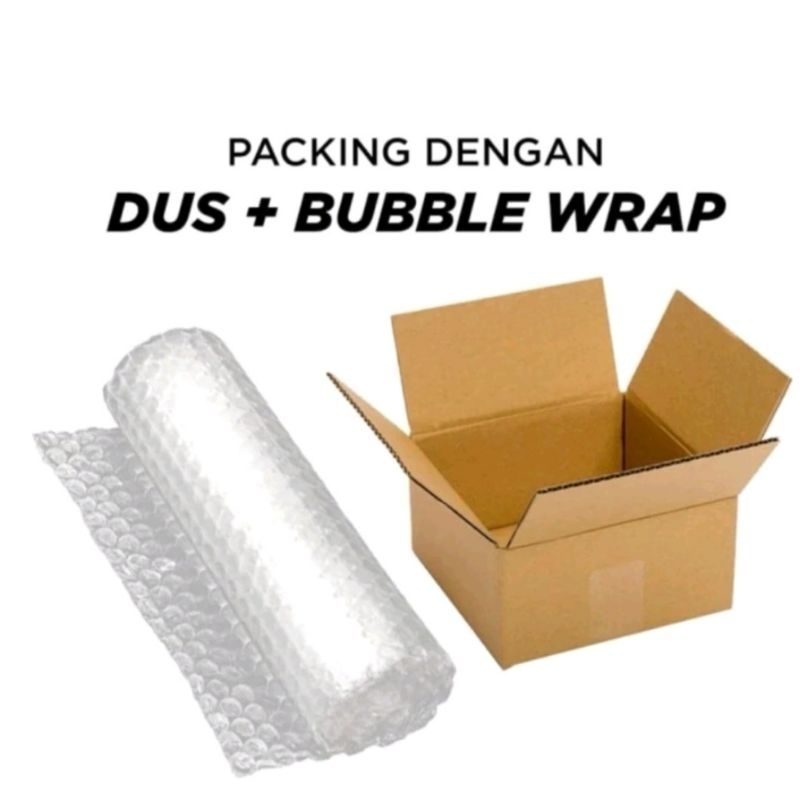 

Extra safe paket agar lebih aman tambah bubble wrap dan kardus