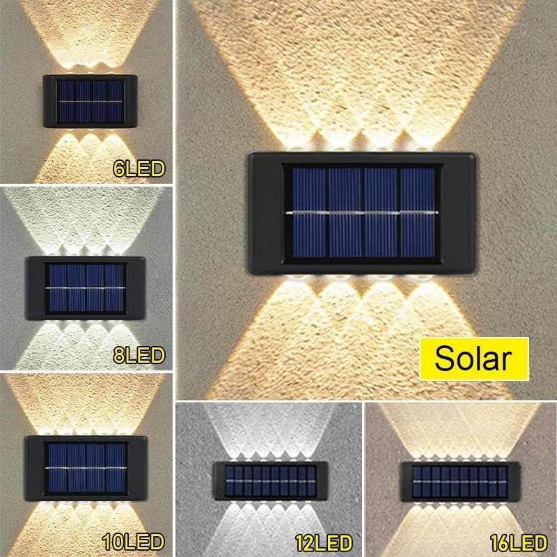 Lampu Dinding Outdoor Minimalis Lampu Taman Waterproof tenaga Surya