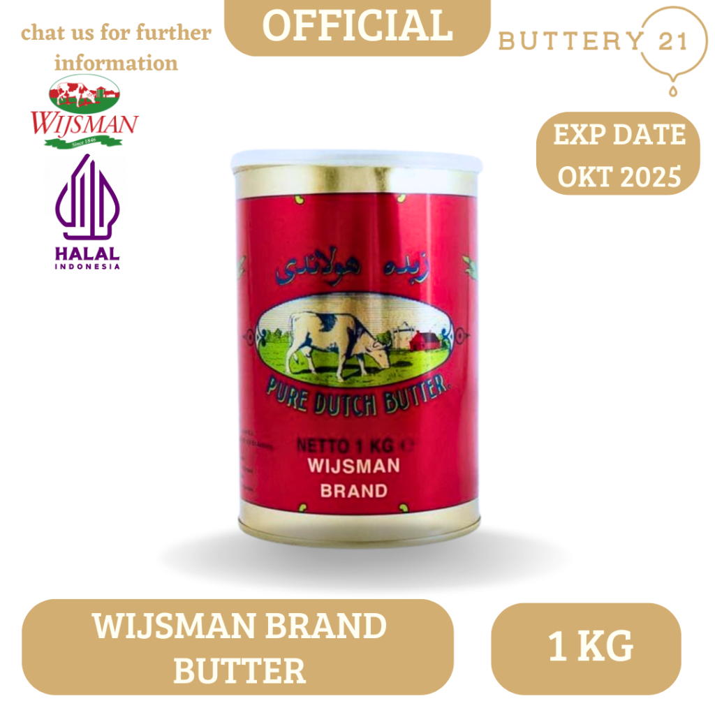 

WIJSMAN BRAND BUTTER 1000 GR/WIJSMAN BRAND BUTTER SALTED 1 KG/BUTTER SALTED 1 KG