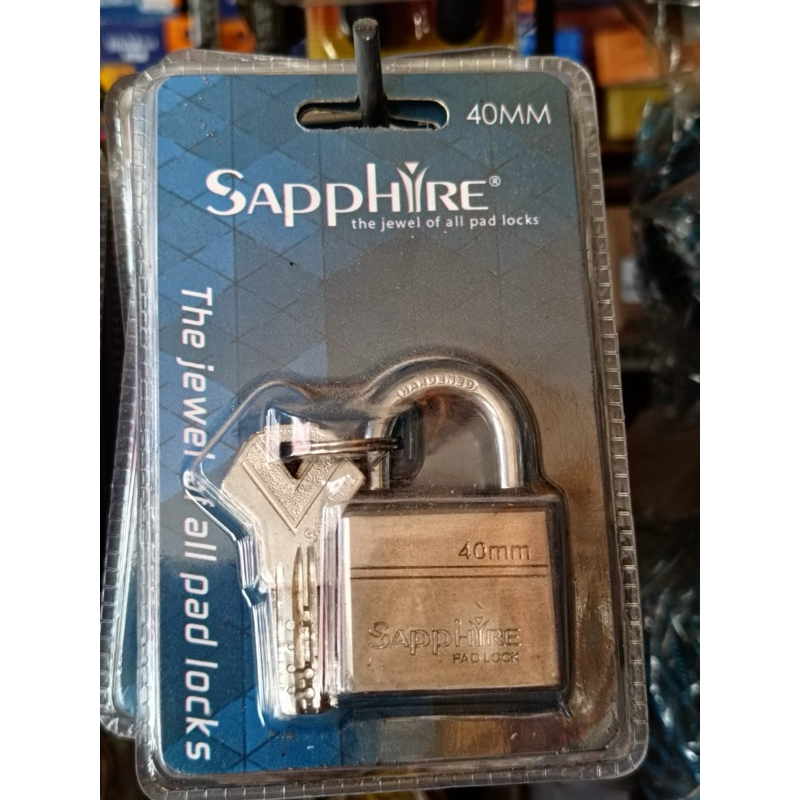 Gembok Sapphire Kualitas Premium 40mm Kunci Komputer