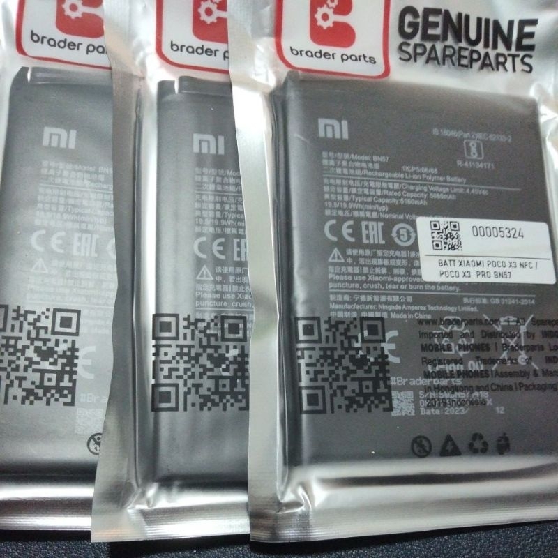 BATERAI XIAOMI POCO X3 NFC/POCO X3 PRO BN57 ORIGINAL