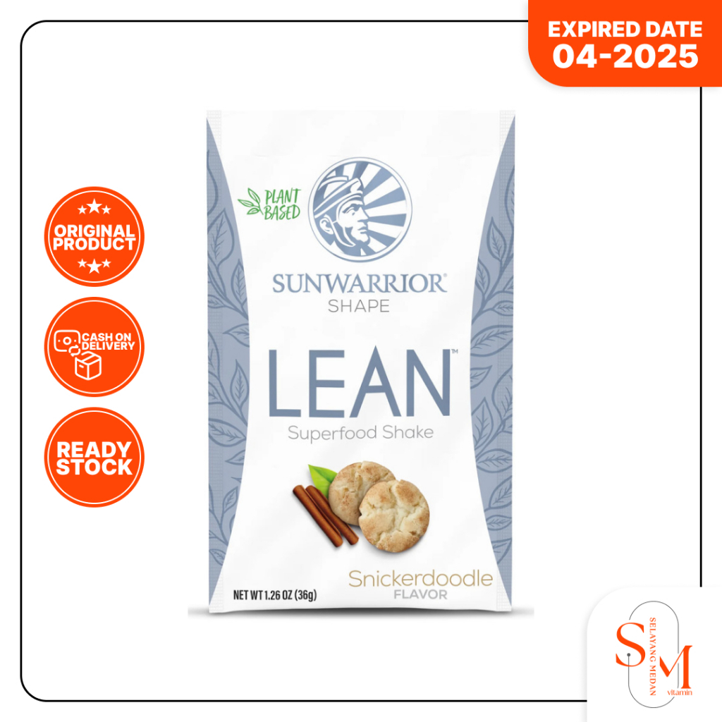 

Sunwarrior Lean Meal Illumin8 Snickerdoodle 36gr - Rasa Cookies Halal Minuman Multigrain Macam Hotto