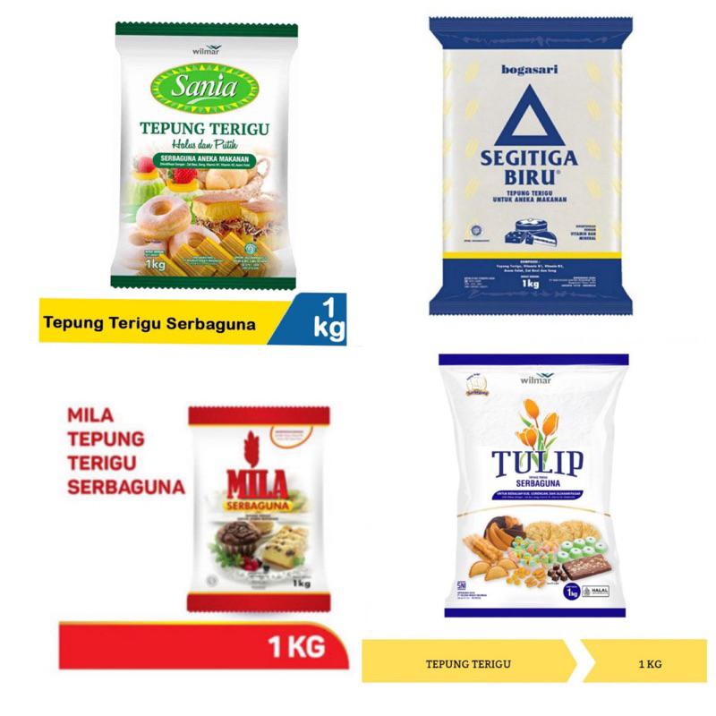 

Tepung Terigu ukuran 1Kg