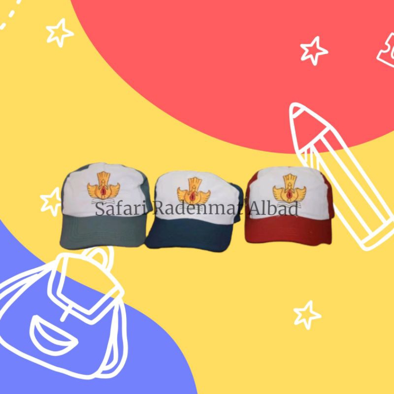 Aneka Topi Sekolah dan Pramuka Bordir / Baju Sekolah / BAJU SAFARI RADENMAT