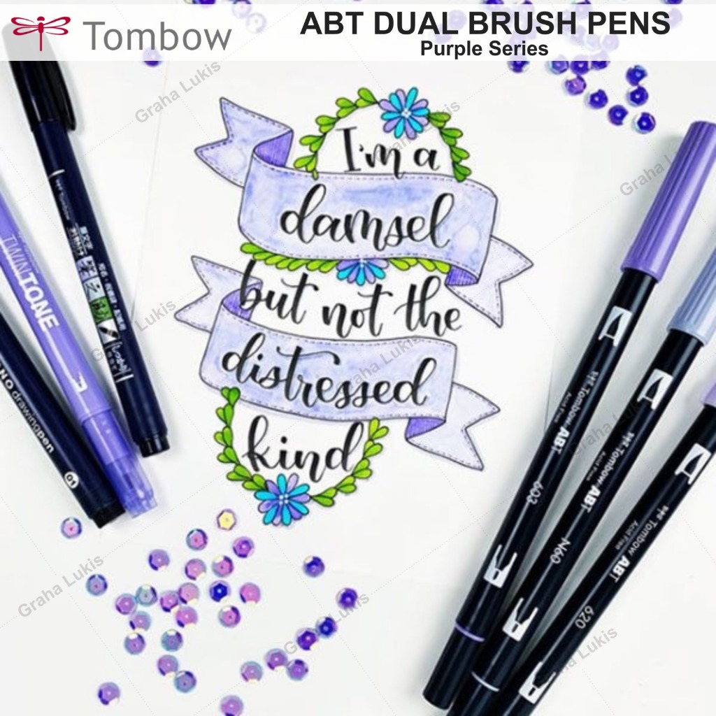 

HJK Tombow ABT Dual Brush Pens Purple Series