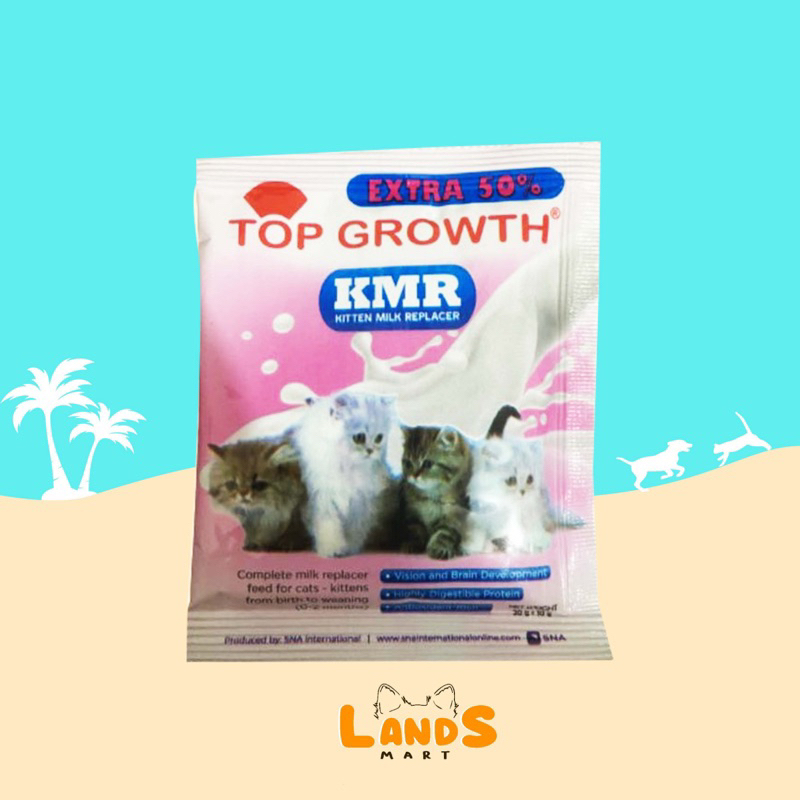 SUSU TOP GROWTH SACHET 30gr SUSU ANAK KUCING / KUCING