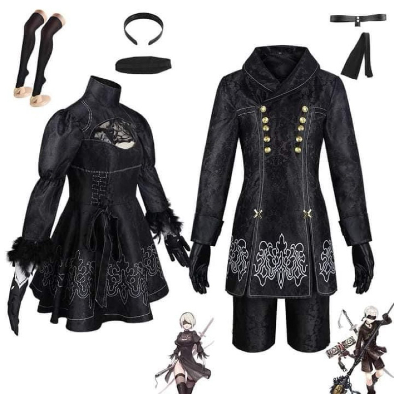 yorha 2b nier automata dan 9s nier automata costume cosplay taobao import china