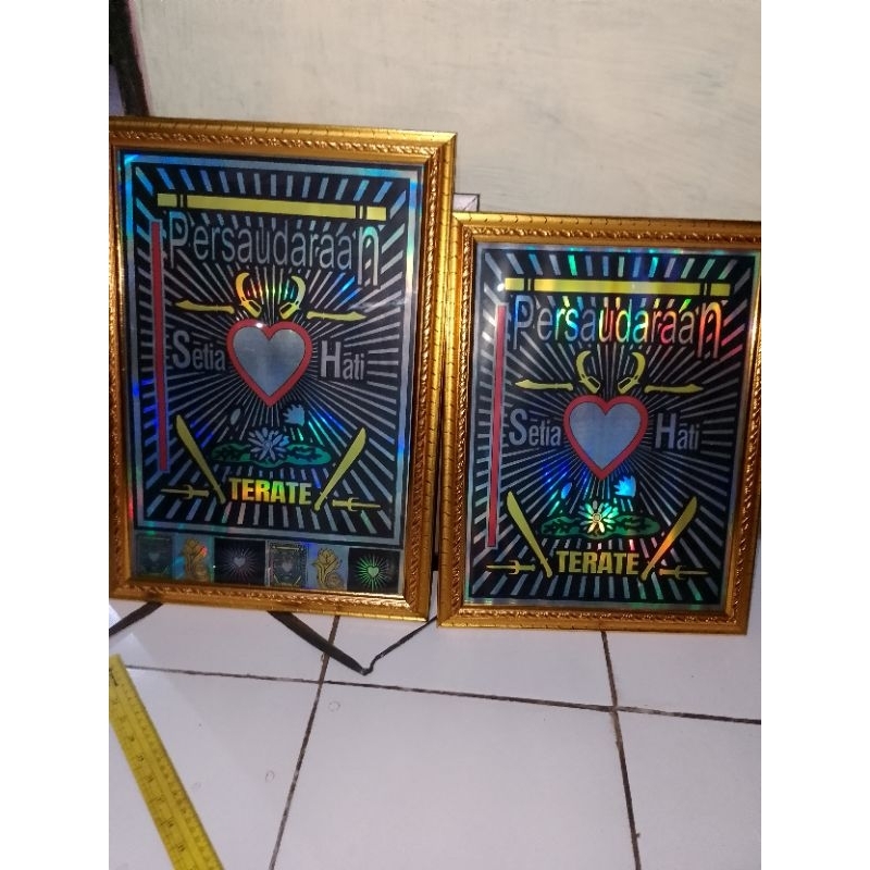PIGURA PSHT HOLOGRAM | HIASAN DINDING PENCAK SILAT | LAMBANG PSHT HOLOGRAM