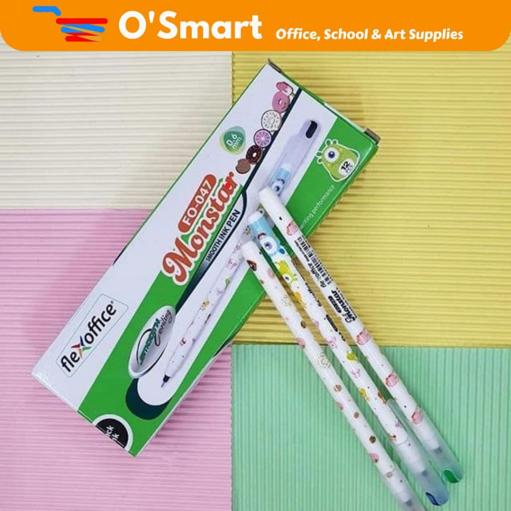 

FlexOffice Pena Monstar FO-047 0.6mm (1 KOTAK)
