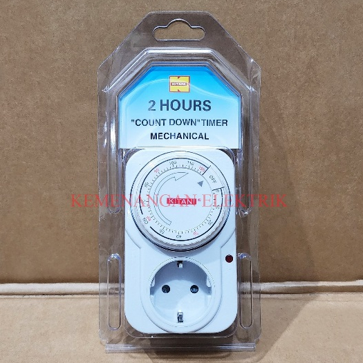 KITANI STOP KONTAK TIMER 2 JAM ANALOG / ALAT PENGATUR WAKTU MANUAL
