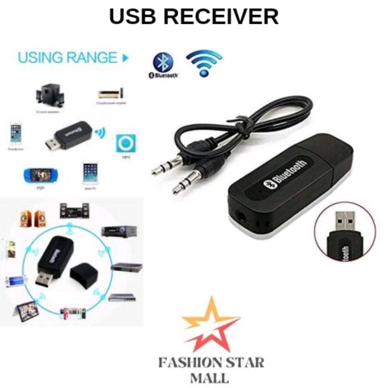 USB Bluetooth receiver / Sambungan wireless Bluetooth speaker audio
