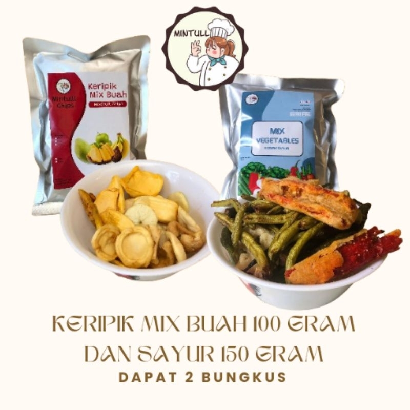 

[PAKET BUNDLE] 2 BUNGKUS KERIPIK MIX BUAH SAYUR NANGKA APEL PISANG BROKOLI CABE BOMBAY OKRA MINTULLL