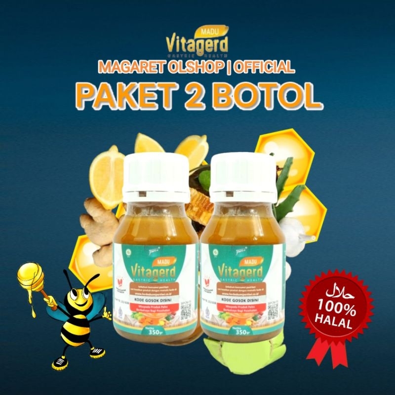 

madu VIITAGERD paket 2 botol madu kesehatan untuk atasi berbagai masalah asam lambung