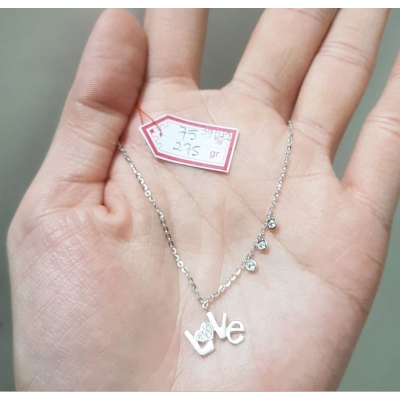 Kalung emas 75 love