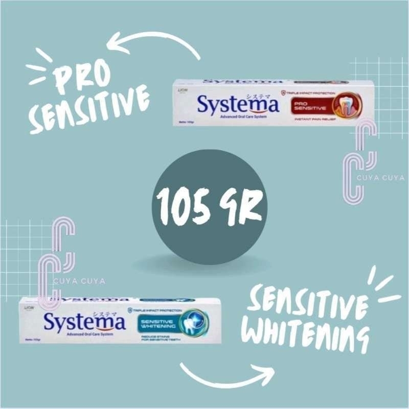 Systema Pro Sensitive & Sensitive Whitening Tooth Paste 105g