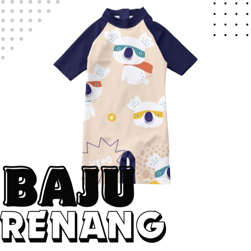 Baju Renang Anak Kids Swimsuit Laki laki Perempuan Umur 1 - 10 Tahun Motif Kartun Baju Pantai - Vol 
