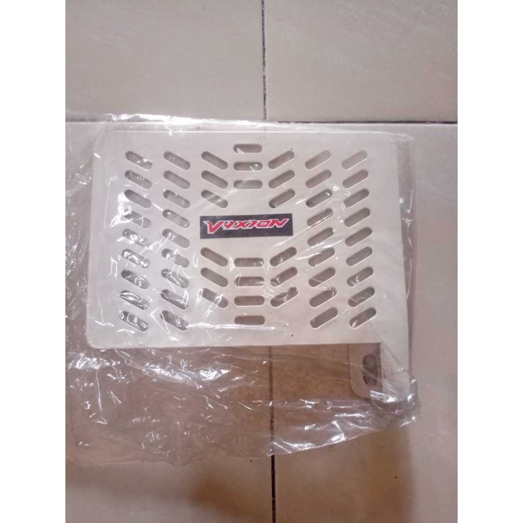 Cover Radiator Plat Yamaha Vixion Old Vixion New Putih