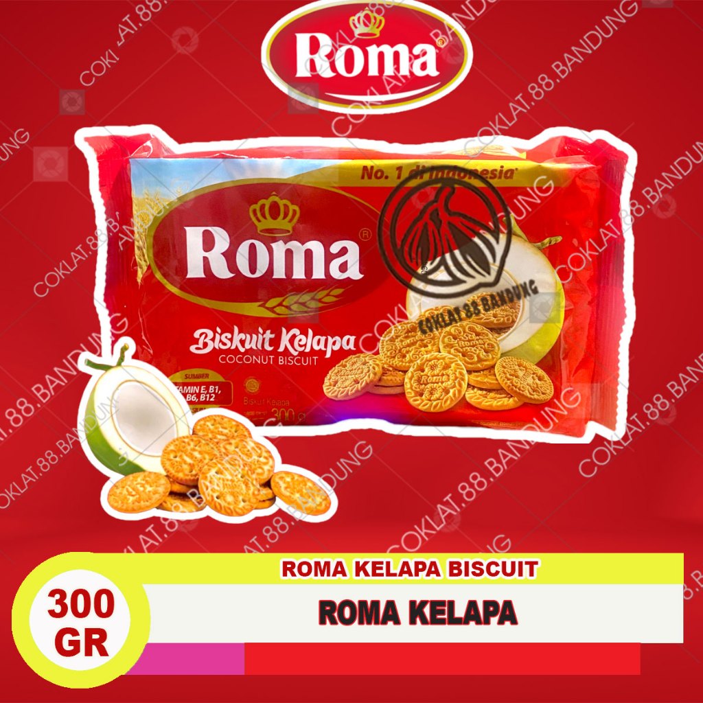 

Roma Biskuit Kelapa 300 gr, Biskuit Roma Kelapa, Roma Kelapa 300 gram