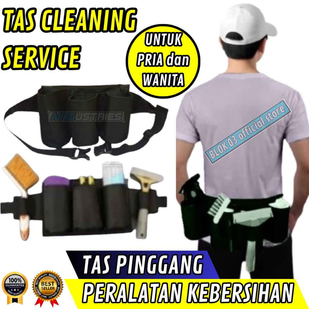 Tas Pinggang Petugas kebersihan Cleaning Service Alat alat Tempat alat Peralatan Kebersihan
