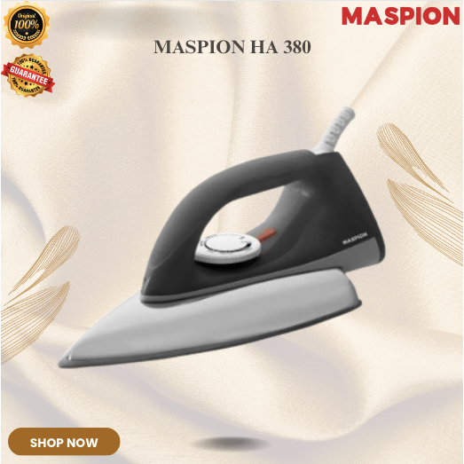MASPION SETRIKA HA 380 SETRIKA LISTRIK/HA-380/HA380/SETRIKA LISTRIK ORIGINAL MASPION/GARANSI RESMI