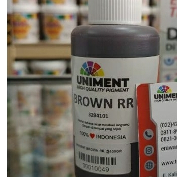 pigment  bibit warna uniment Brown RR @1ons