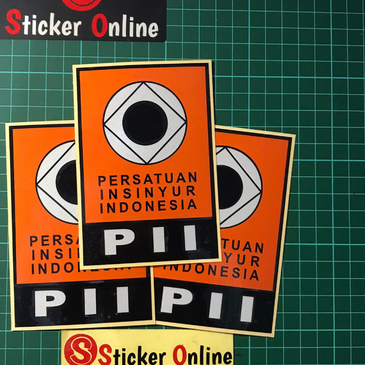 Stiker PII Persatuan Insinyur Indonesia | Sticker Cutting Motor Mobil