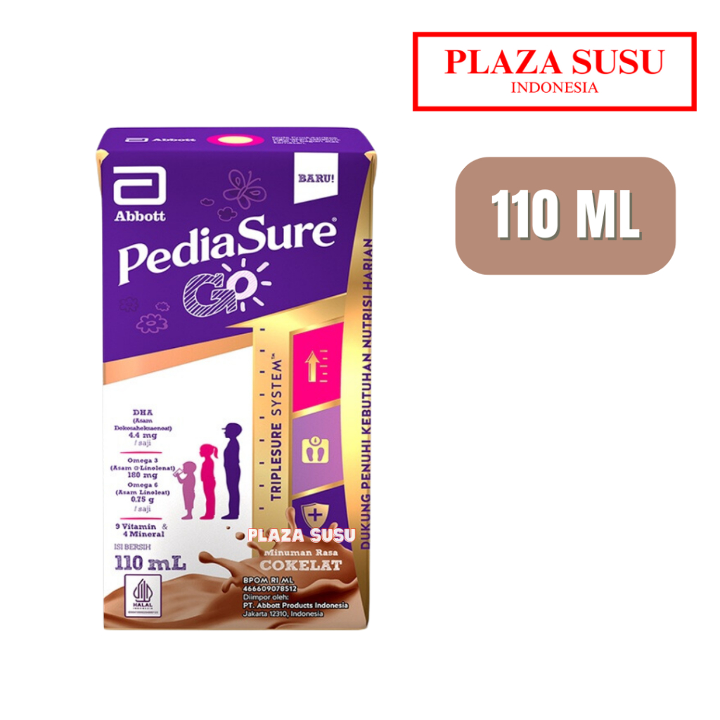 

PEDIASURE GO 110 ML COKELAT SUSU CAIR COKLAT UHT ANAK USIA 1-10 TAHUN - 1 PCS