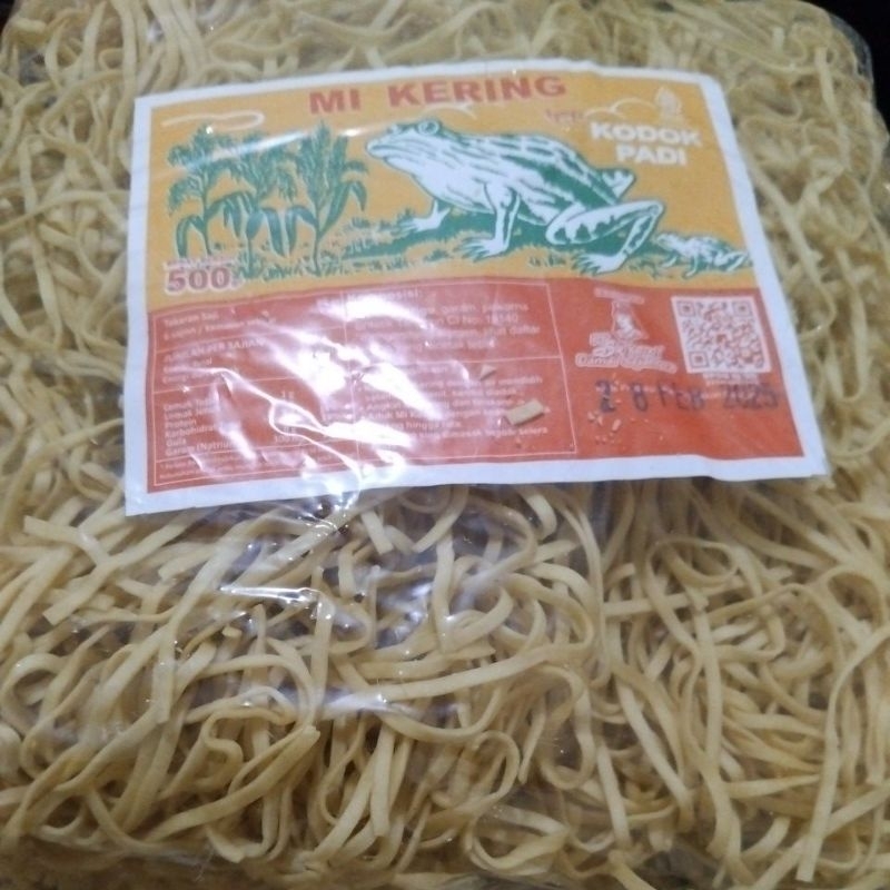 

mie kering tjap kodok padi