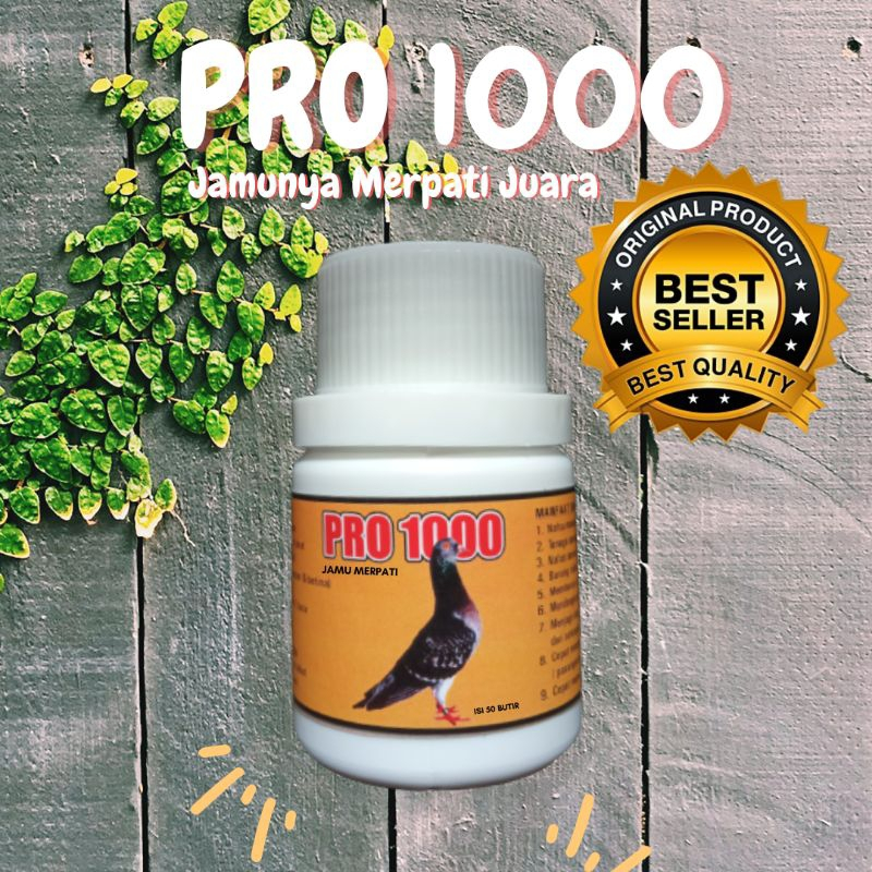 PRO 1000 VITAMIN BURUNG MERPATI BURUNG DARA KOLONG DAN BALAP