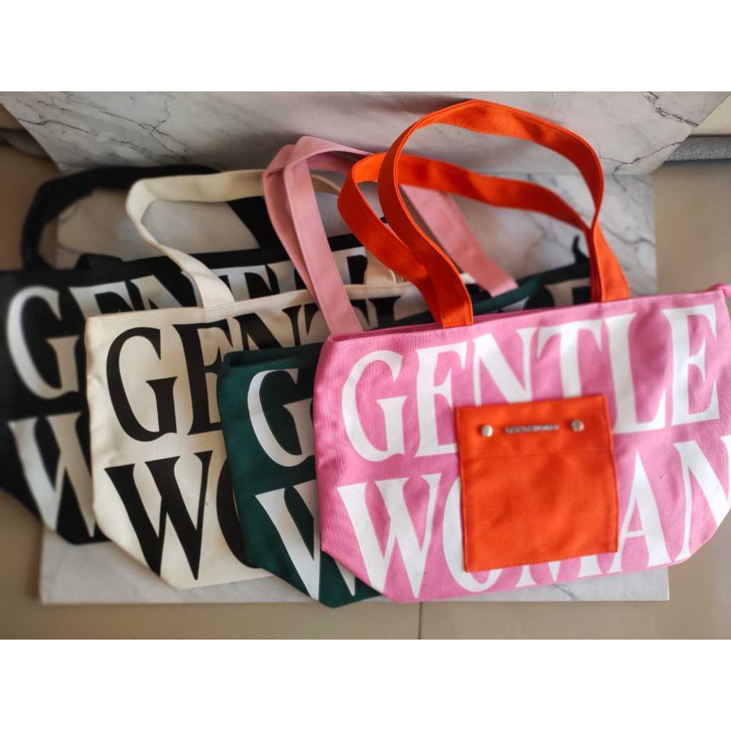 GW Gentle woman PAINTED WALL TOTE bag/Tas bahu GW painted wall