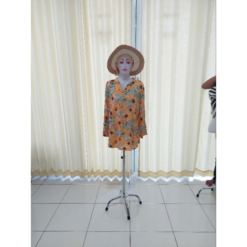 Baju atasan kemeja wanita motif bunga