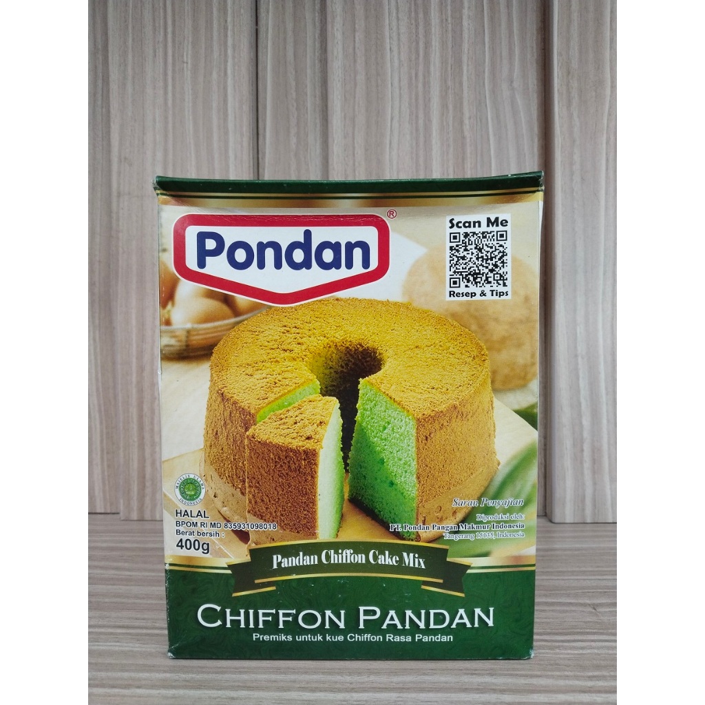 

PONDAN Premix Kue Chiffon Rasa Pandan 400Gr