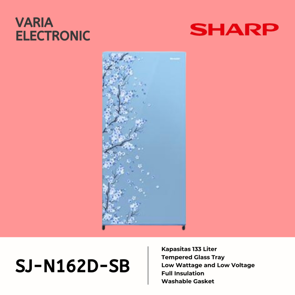 Kulkas 1 Pintu SHARP SJN162D-SB 133 Liter